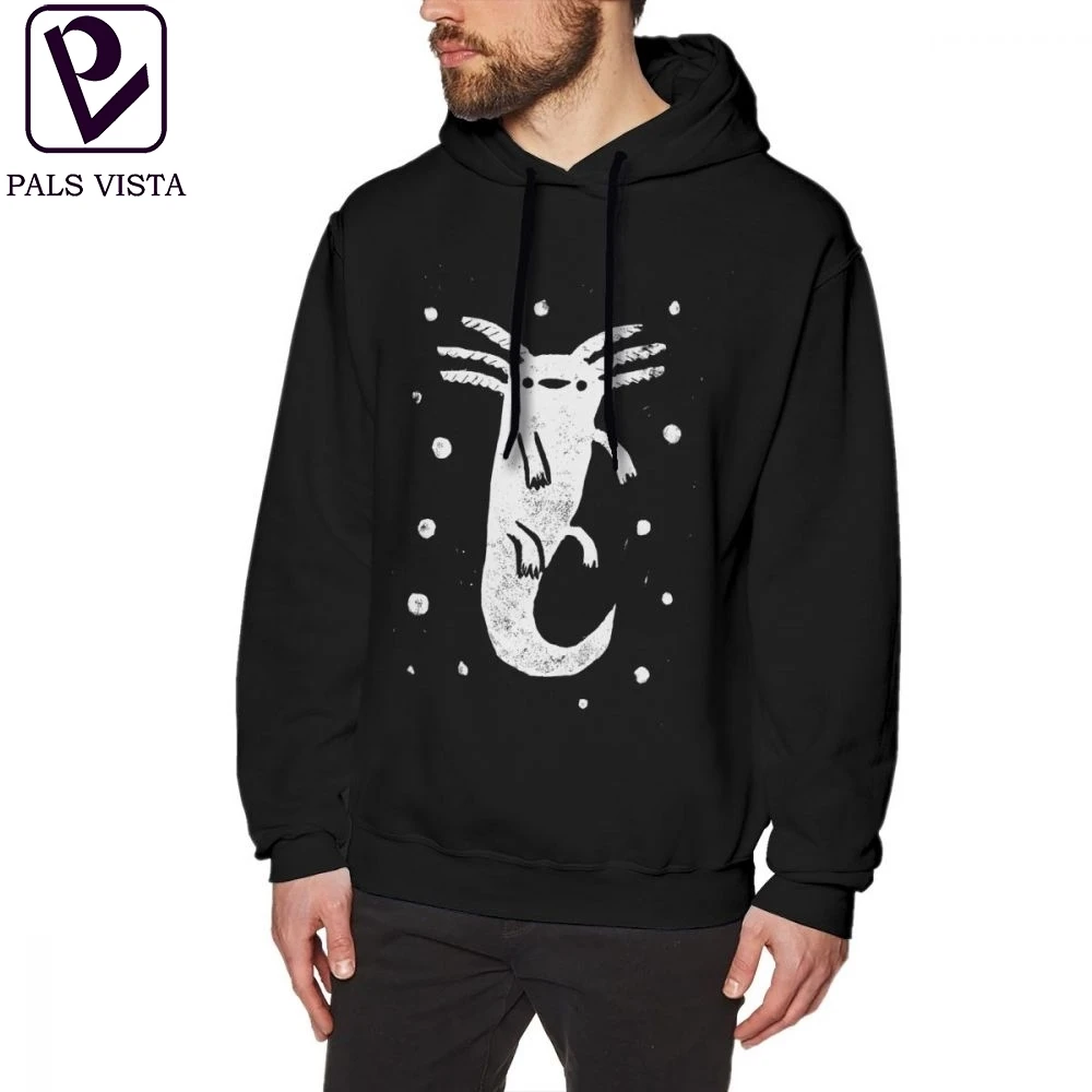 

Axolotl Hoodie Axolotl Print Hoodies XL Purple Pullover Hoodie Cotton Long Length Warm Male Streetwear Casual Hoodies