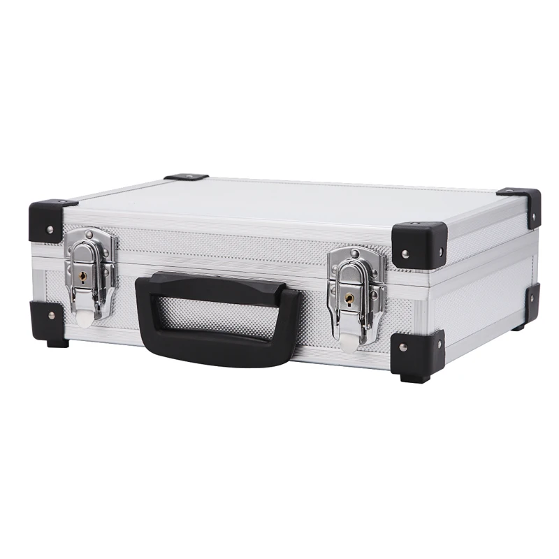 

ortable aluminum alloy tool box file storage box anti-shock equipment instrument box with lock