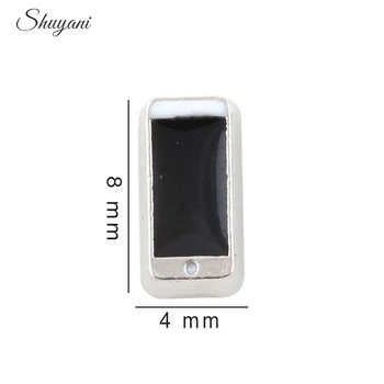 

Newest 20Pcs/lot Cute Alloy Metal Mobile Phone Charms Fit Floating Glass Memory Living Locket Pendant