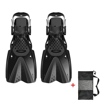 

swimming fins Adult Portable Flexible Adjustable Flippers Shoes Foot Wear Snorkeling swimming & diving
