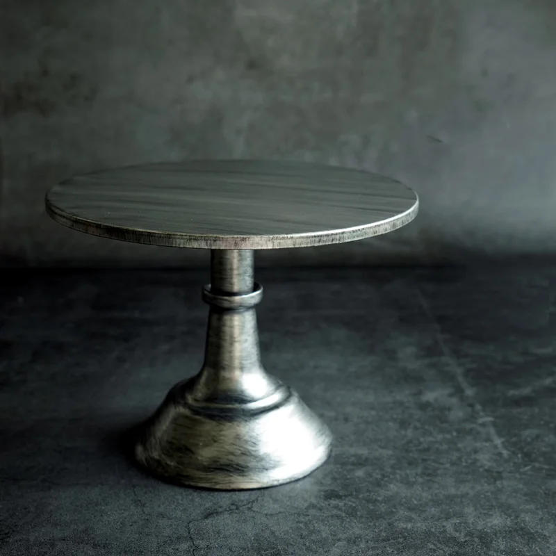 

SWEETGO Silver Cake Stand Fondant Cake Decorating Tools Vintage Style Wedding Backing Accessories Bakeware Party