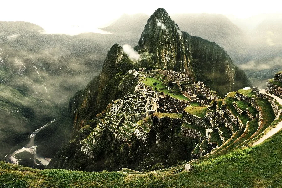 

Machu Picchu Lost City Of The Incas City Landscape Scenery Poster Fabric Silk Posters And Prints for Home Decor 054