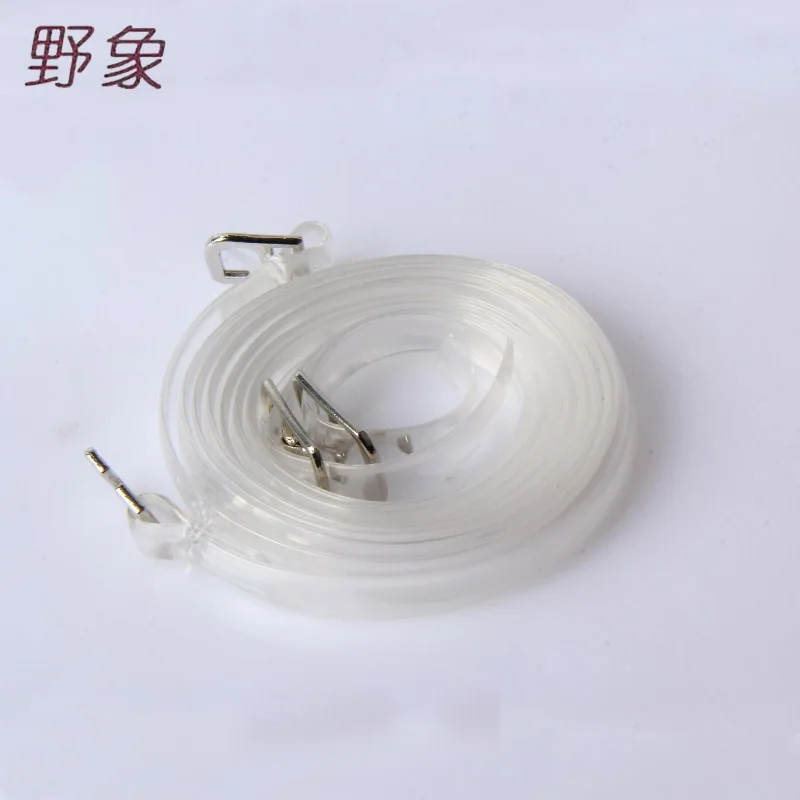 

1 Pairs 60CM Transparent Elastic Shoeslace for High Heel Shoes High Quality Ankle Shoes Bands Shoelace with Button Safety Clip