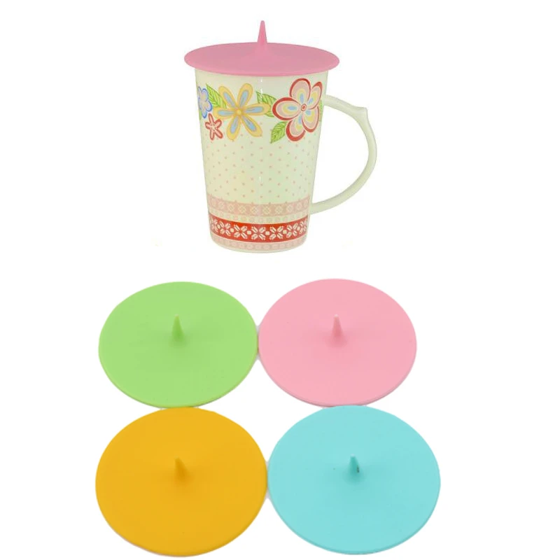 

Universal Creative teardrop-shaped Silicone Cups Reusable Bottle Caps Container Cover Silicone Lid Cup Kitchen Accessorie Gadget