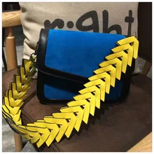 2016 Nouvelle Arrivée Stella Mini Selle Sacs Faux Suede Sac À Main Chaîne De Bonbons Tissé Bracelet En Cuir Épaule Bandoulière Sac de Haute Qualité