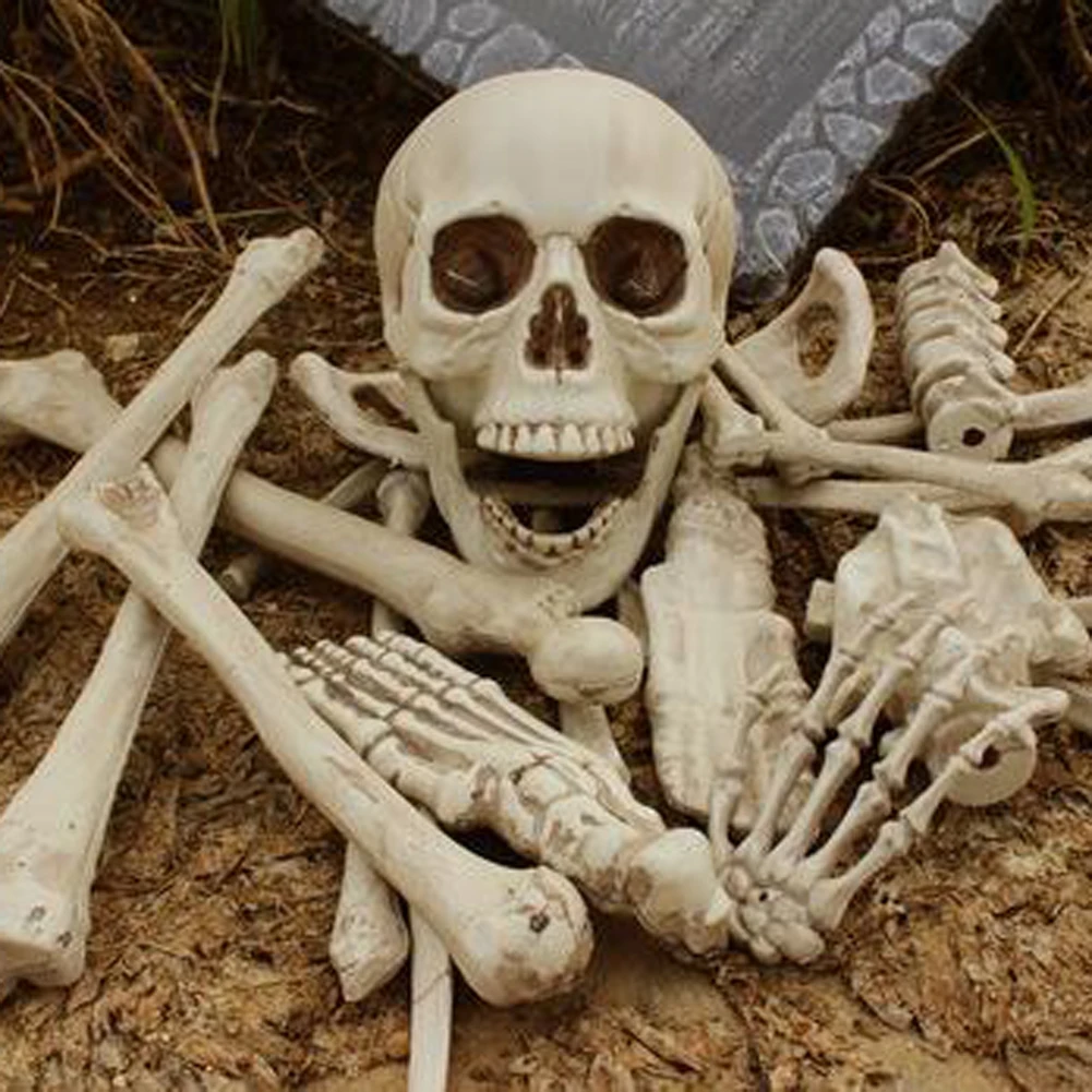 28 pcs broken bone skull haunted halloween decoration for home props horrifying human skeletons halloween party - Cheap Halloween Props 28 pcs broken bone skull haunted halloween decoration for home props horrifying human skeletons halloween party - Cheap Halloween Props