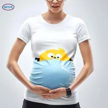 NFIVE бренд Женская Беременная свободные футболки Новая мода Европа Америка принт с короткими рукавами футболка большой размер Повседневная рубашка