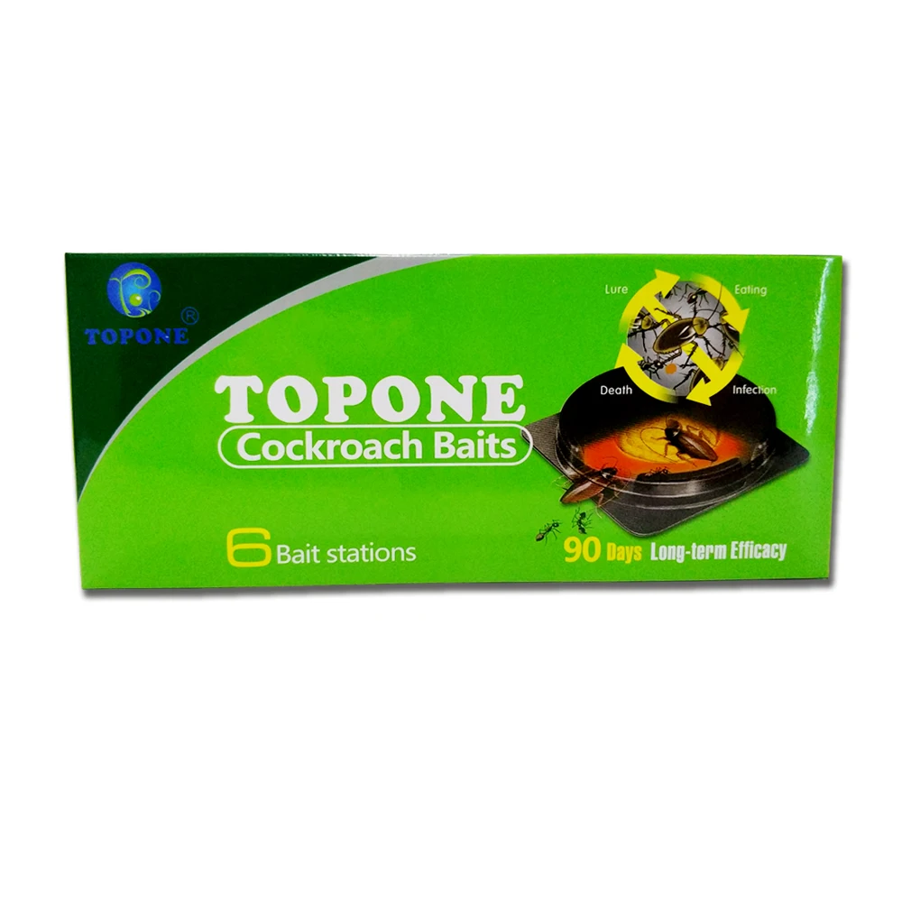Safe and Efficient to Kill Cockroaches Easy to Temptation Cockroache Bait 6pcs/box Safe and Efficient to Kill Cockroaches Easy to Temptation Cockroache Bait 6pcs/box
