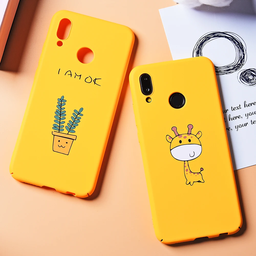 DULCII Cute Cartoon Case for Huawei P20 Lite Pattern Printing Hard
