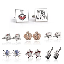 2016 personalized fashion cufflinks Men Women all kinds of white-collar workers can dress wild French cufflinks