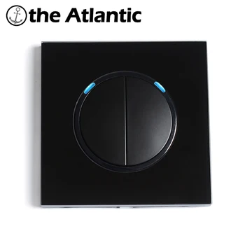 

Light Switch Button Switch Wall Light Switch With LED Indicator Black Crystal Glass Panel Random Click On Off Switch