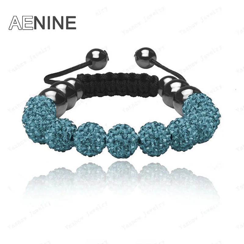 AENINE женские браслеты и ювелирные изделия 10 мм Micro Pave CZ Хрустальный шар для
