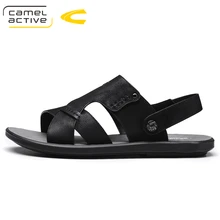 Camel Active/модные повседневные мужские пляжные сандалии ручной работы из натуральной кожи; Летняя обувь в стиле ретро; классическая мужская обувь; Zapatos