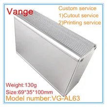 1 шт./партия экструдированное строительство домов из блоков 6063-T5 алюминиевая проектная коробка diy 69*35*100 мм серебристого цвета для пускового устройства