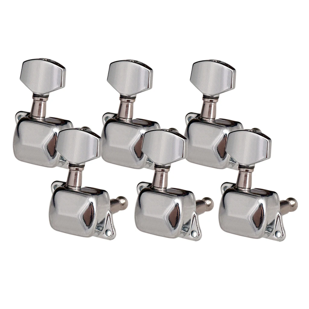 Zinc Alloy 6R Semiclosed Tuning Pegs Tuner Machine Head Electric Guitar Part Musical Instruments Accessories