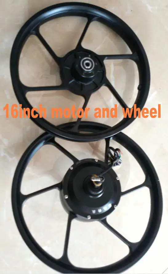 16 дюймов мотор редуктор BLDC 24v36v48v250w300w из алюминиевого сплава Электрический скутер