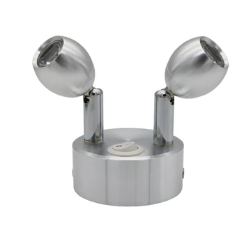 

portable recharging cabinet lamp ,rotatable 30 degree 7-8 hours last battery lamp , 2W 6W double head wireless accent spot lamp