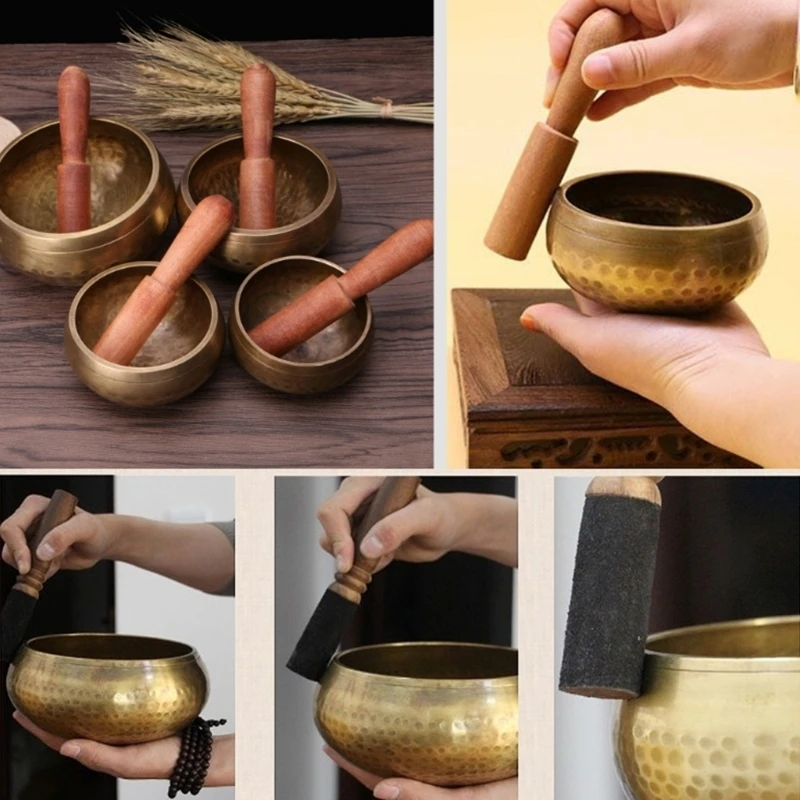 Buddhism Singing Bowl Nepal Brass Bowl Handmade Tibetan Bell Yoga