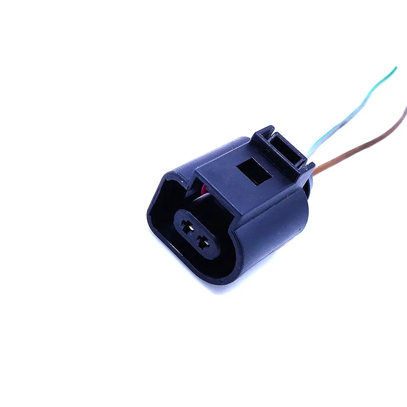 OEM 2 контактный черный плоский разъем для V W AUDI 1J0 973 702 GOLF PASSAT TIGUAN jett a A1 A2 A3 A4 A5 A6 A7 A8 Q3