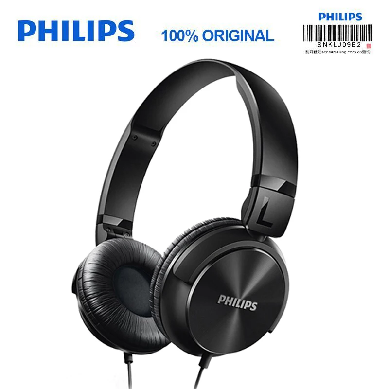 

Philips Headset SHL3060 High resolution 3.5mm plug noise reduction with music and movies for Galaxy 8/8 + official certification