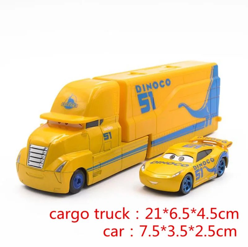 Горячая Дисней Pixar Тачки 2 3 Mack игрушка Молния Маккуин Джексон шторм Mac UncleTruck King 1:55 литой металлический автомобиль игрушки для мальчиков и девочек