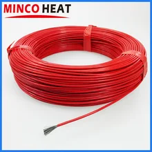 Câble chauffant revêtu de caoutchouc et Silicone 36K 48K, infrarouge lointain, en Fiber de carbone