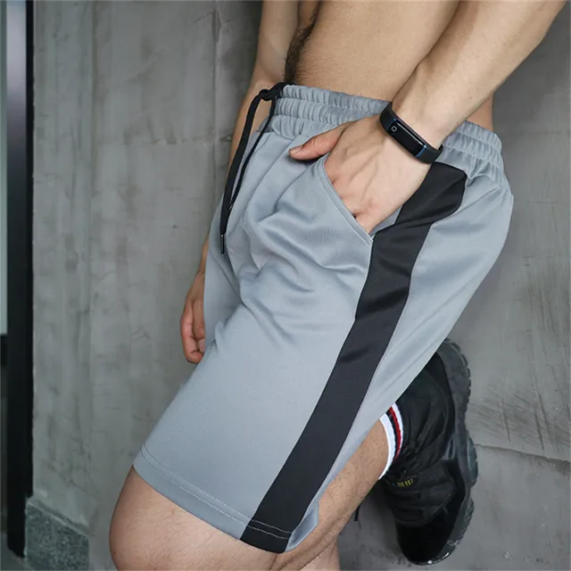 GYMLOCKER new high quality slim fit men's Over knee shorts gyms Bodybuilding Joggers sweatpants