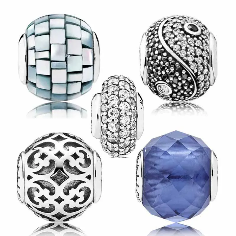 

Balance Spirituality With Mother of pearl Crystal Bead Fit Pandora Essence COLLECTION Bracelet 925 Sterling Silver Charm Jewelry