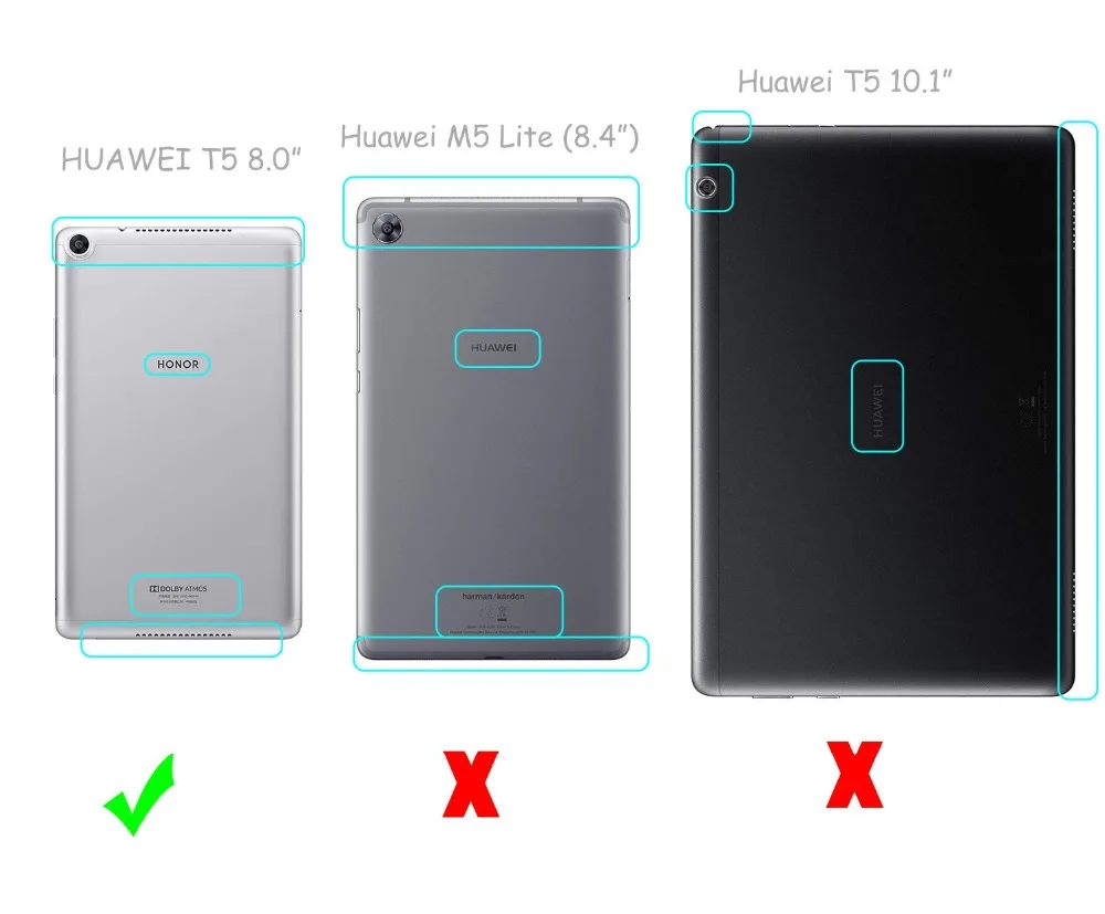 Магнитный чехол из искусственной кожи для Huawei MediaPad T5 8 0 JDN2 W09/AL00 дюймов планшета