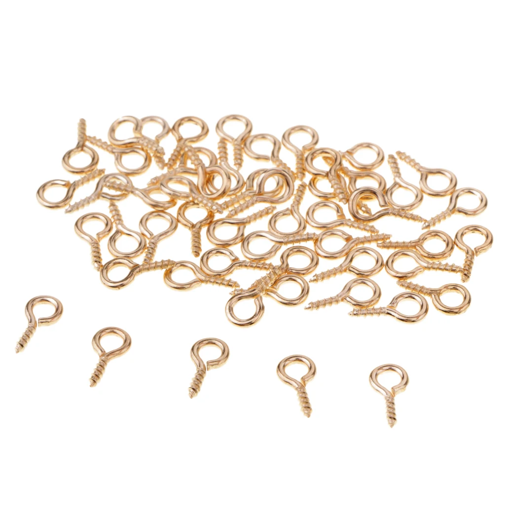 50Pcs 3 Size Metal Bait Screws Carp Fishing Terminal Tackle Boilie Pop Ups for D Rigs Chod Rigs