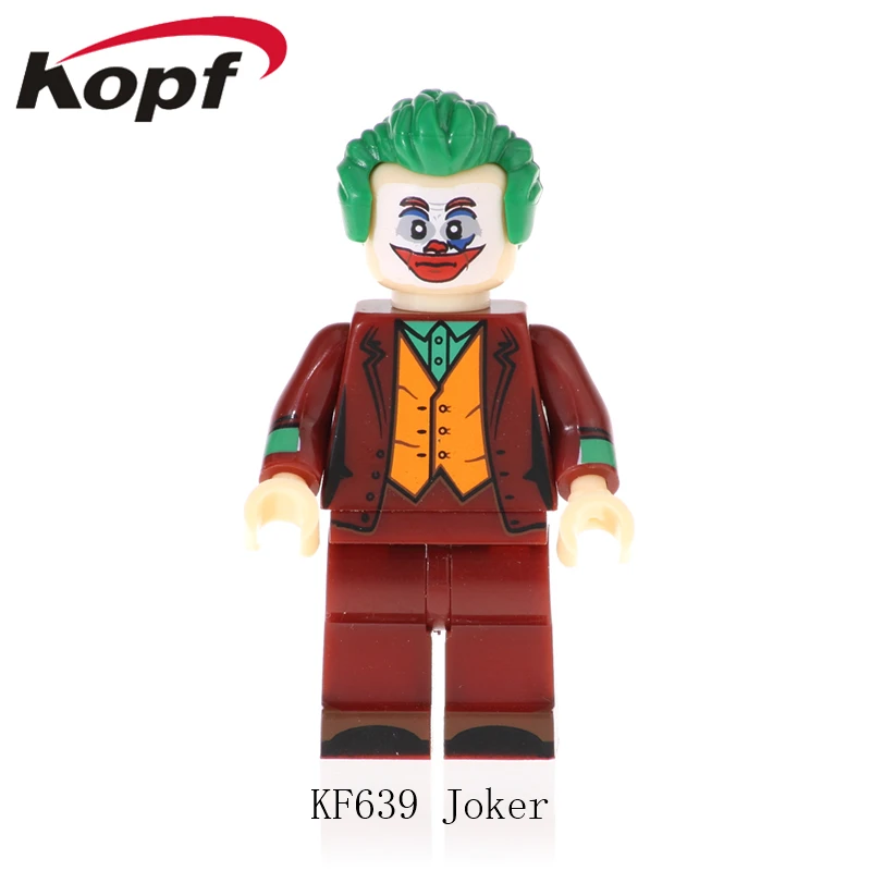 

50Pcs Wholesales Building Blocks Super Heroes Joker Captain America Superboy Superman Figures For Children Collection Toys KF639