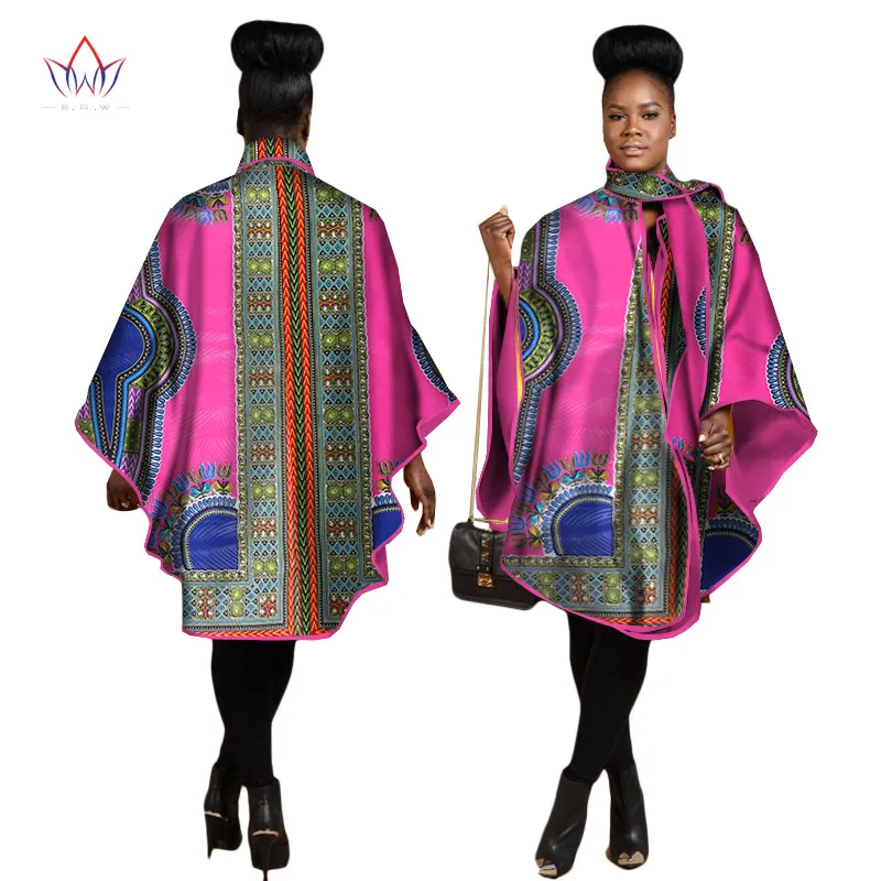 2017 Autumn African Trench Coat for Women Plus Size African Clothing Africa Print Outfits