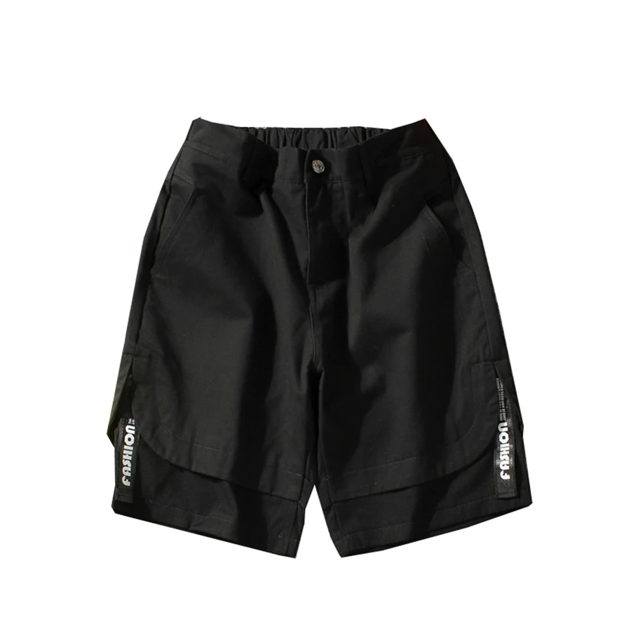 Шорты-бермуды мужские летние пляжные большие Лоскутные хлопковые шорты Мужская одежда бермуды Masculina мужская одежда Mares Black