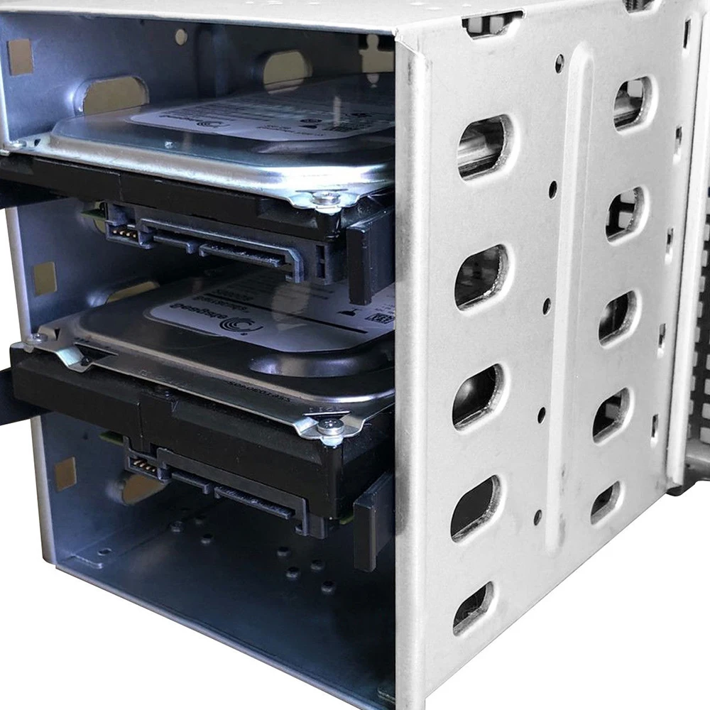 Новое поступление 5,2" до 5x3,5" SATA SAS HDD Cage Rack жесткий диск лоток Caddy адаптер конвертер с вентилятором