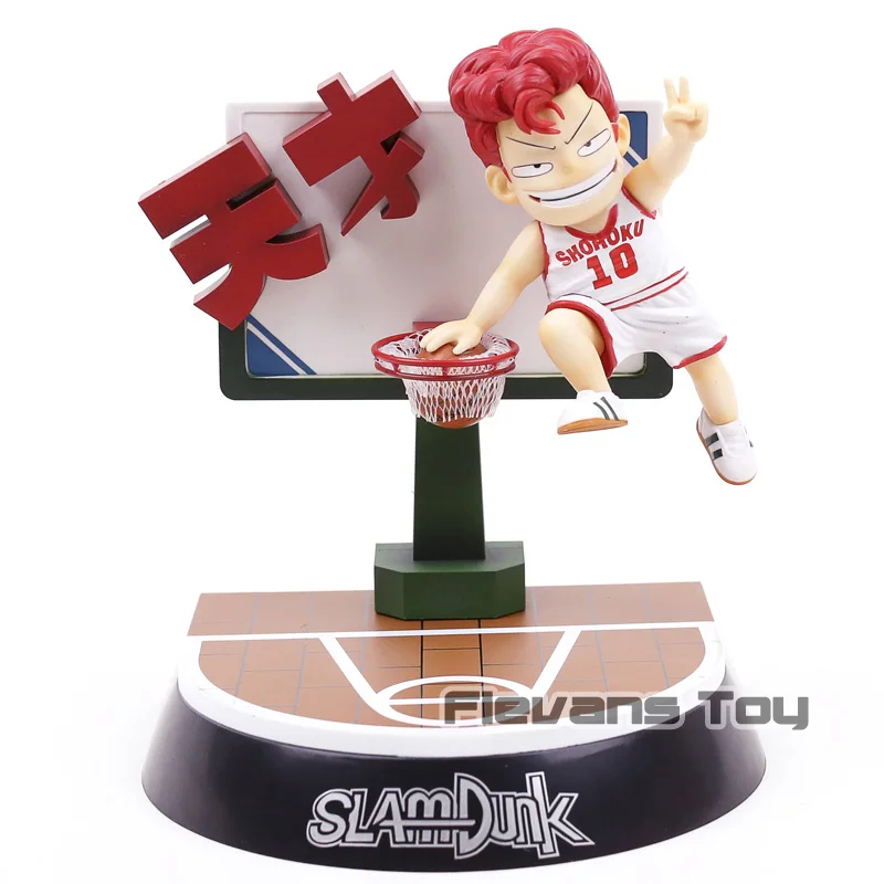

SLAM DUNK Shohoku Power Forward 10# Hanamichi Sakuragi Shooting Scenes Ver Model PVC Decoration Action Figure Doll 2 Colors