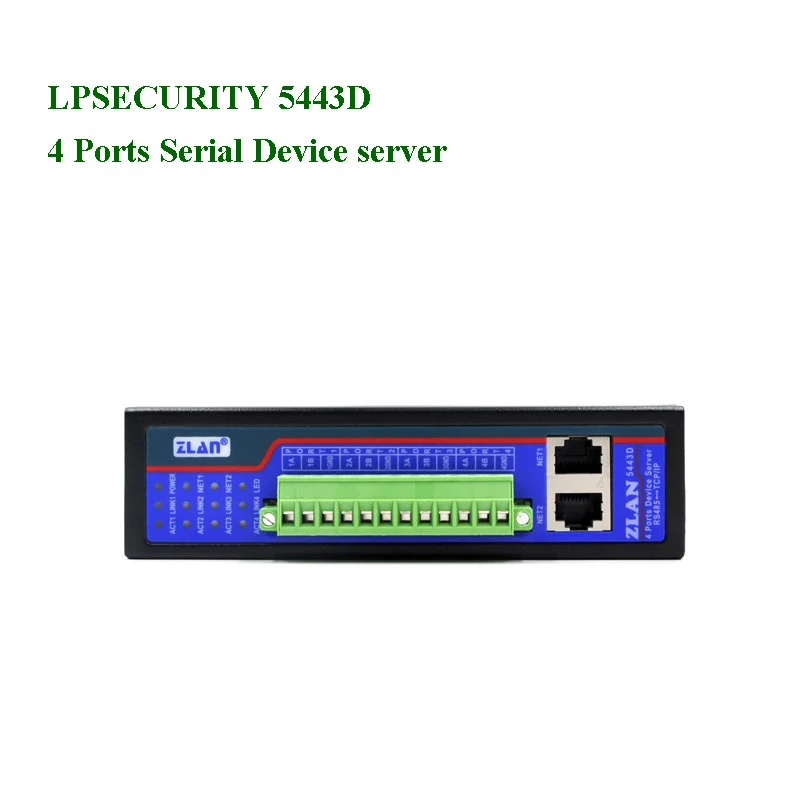 4 порта последовательного устройства сервер с оптоэлектронной изоляцией RS485 к Ethernet конвертер шлюз Modbus RTU к TCP суровой промышленности