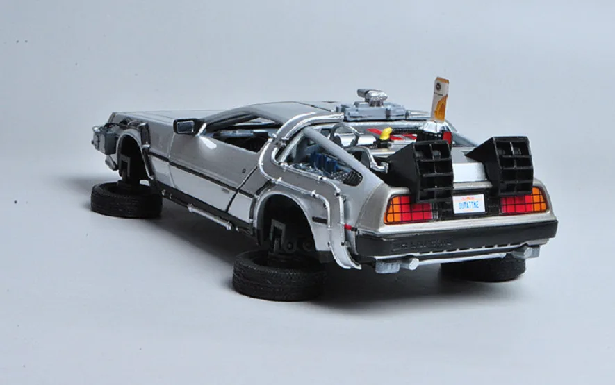 Welly 1:24 Delorean Time Machine Назад в будущее часть 2 Летающий режим литая модель автомобиля