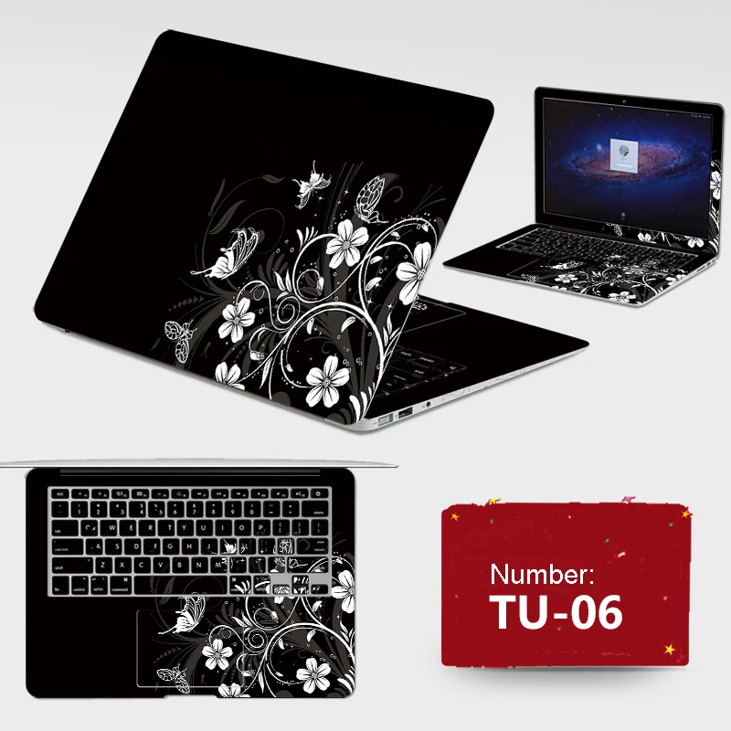 New ! 2017 Laptop Sticker Waterproof PVC Skins Customize ABC Sides+Keys+Key Interstice Stickers