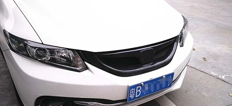 

Car Front carbon fiber bumper Grill grille for Honda Civic 14 9.5