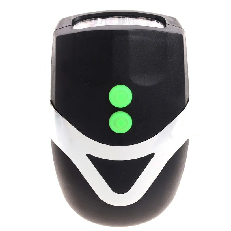 Sale 3LED Bike Bicycle White Front Head Light Electronic Bell Horn Hooter Siren 1