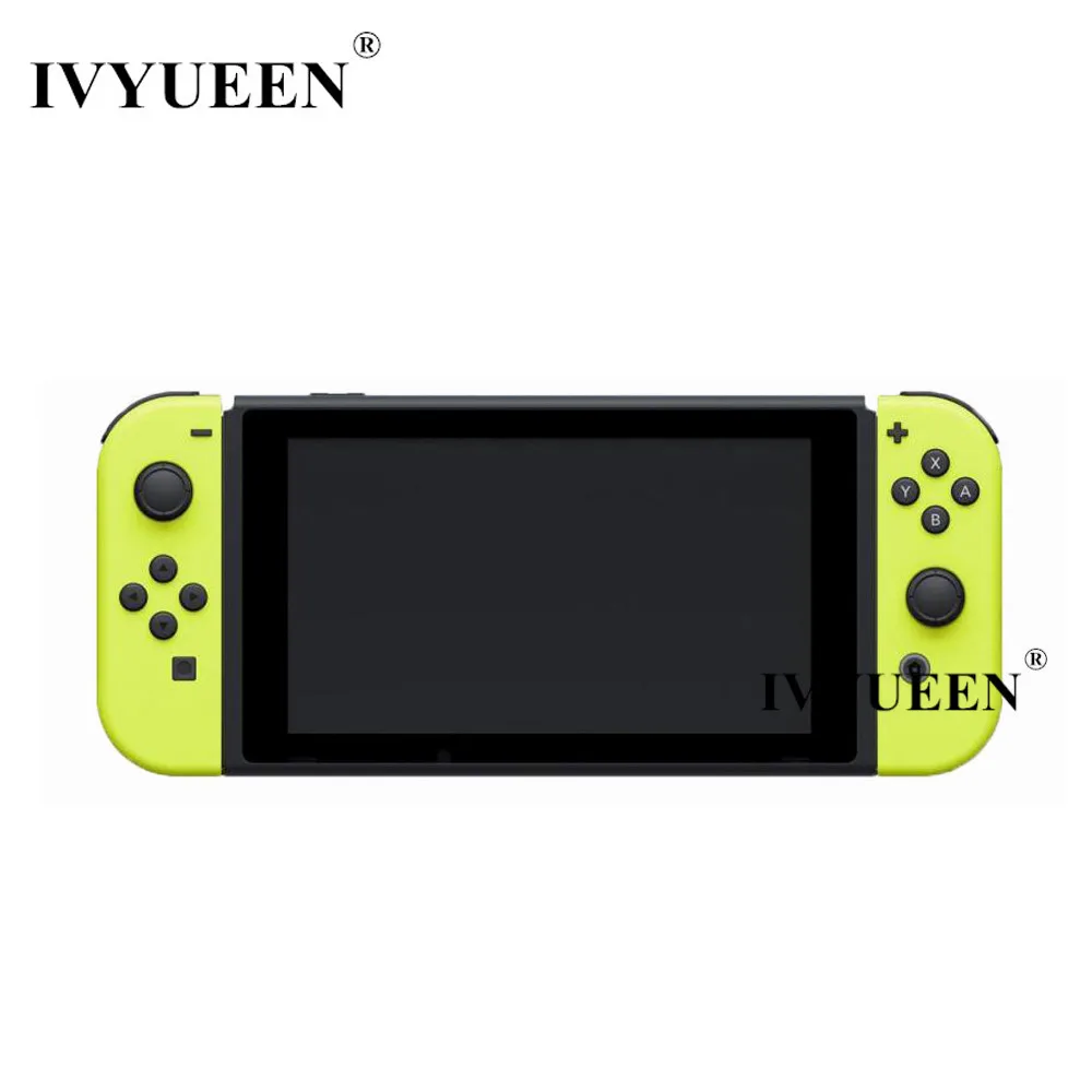 

IVYUEEN for Nintend Switch NS NX Joy Con Controller Replacement Housing Shell Cover Case with Middle Frame Yellow for Jon-Cons