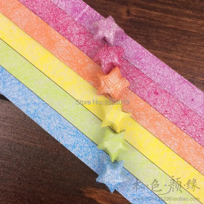 Lucky Wish Star Origami Paper Ribbon Origami Lucky Star ...