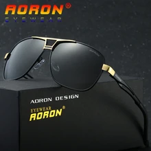 AORON фирменные оригинальные поляризованные солнцезащитные очки мужские с покрытием анти-очки с отражающими стеклами oculos de sol очки аксессуары 8521