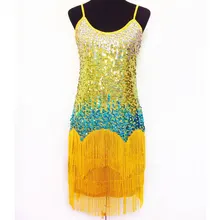 Женские костюмы для латинских танцев, латинский бахрома, платья для выступлений, танцевальные платья, этап танцевальной одежды, одежда