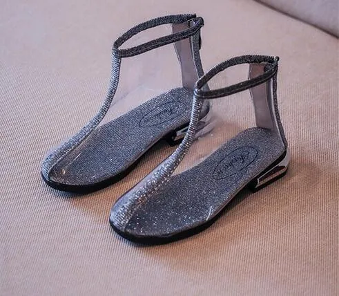 

Fashion girls transparent Martin boots 2019 autumn short casual boots girls princess boots 4-12 years old children's rain boots