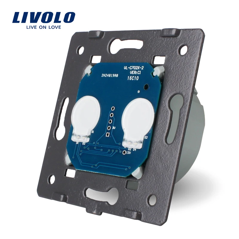 Free Shipping EU Standard Livolo AC 110 250V The Base Of Wall Light Touch Screen Switch