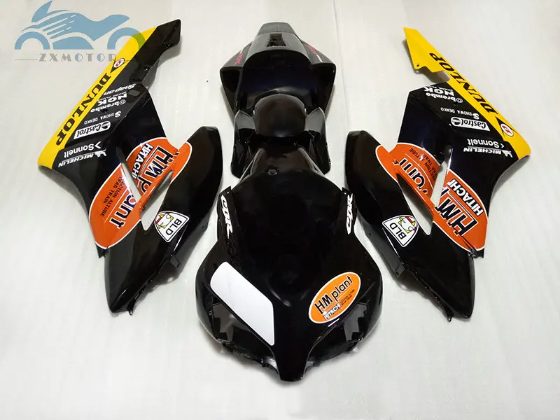 Литые под давлением Обтекатели для HONDA 2004 2005 CBR1000 RR черный комплект обтекателей CBR