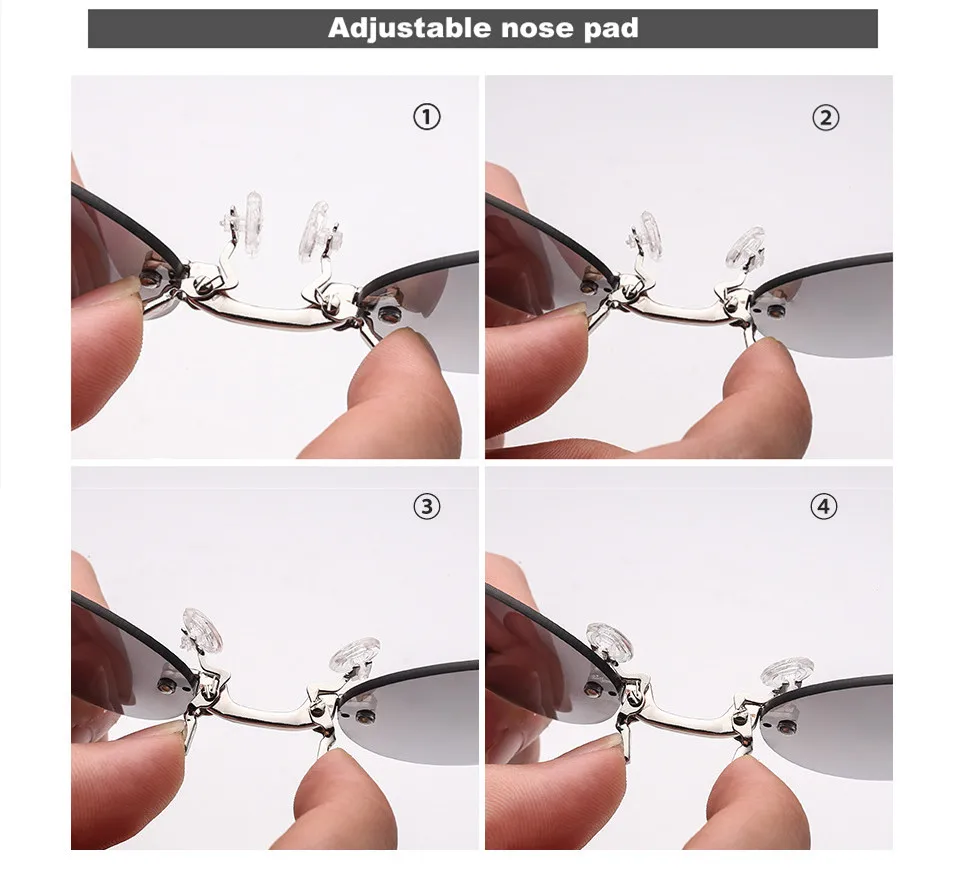 Rimless Clamp Sunglasses