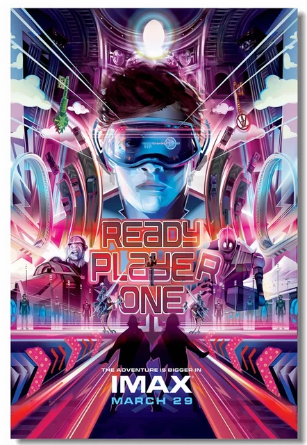 Custom Canvas Wall Mural Steven Spielberg Ready Player One Poster