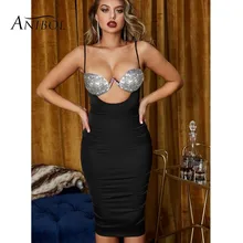 Сексуальное Клубное платье, высококачественное пляжное платье на заказ, роскошное платье-комбинация с кристаллами и бриллиантами, летняя одежда